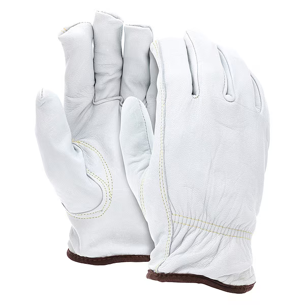 Leather Gloves, Cut Level A4 , M 12 PK